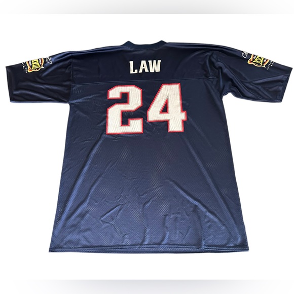NFL Apparel TY LAW No. 24 NEW ENGLAND PATRIOTS Super Bowl XXXVIII (XL) Jersey - Picture 2 of 8